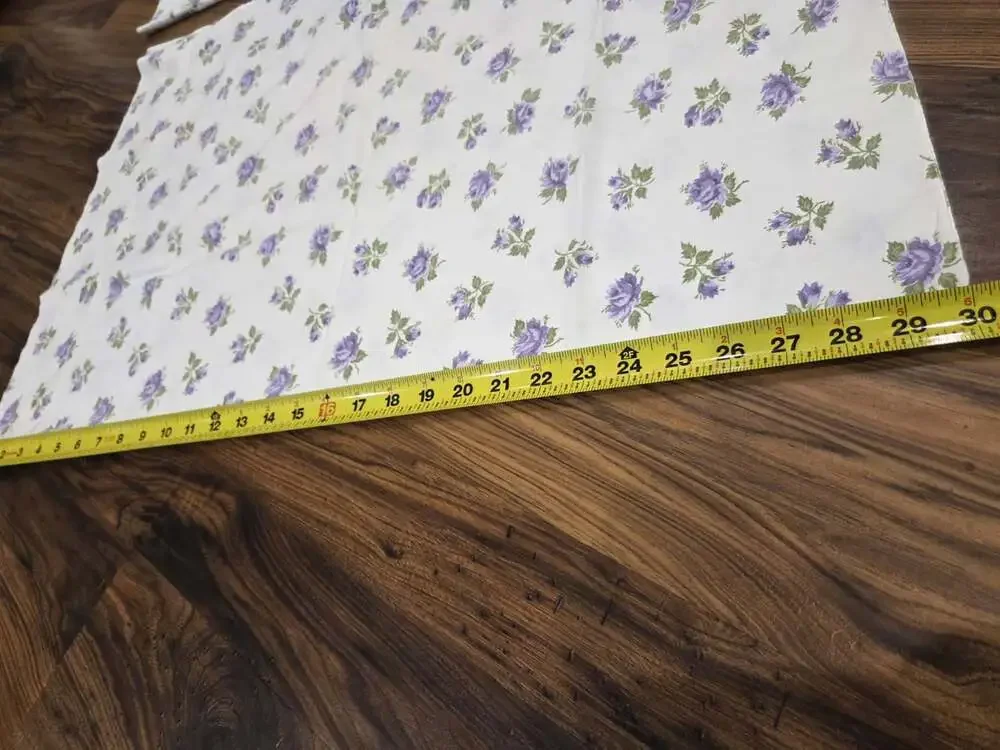 Vtg Penney's Floral Pillowcases Set 2 Purple Roses Percale 100% Cotton 20x30